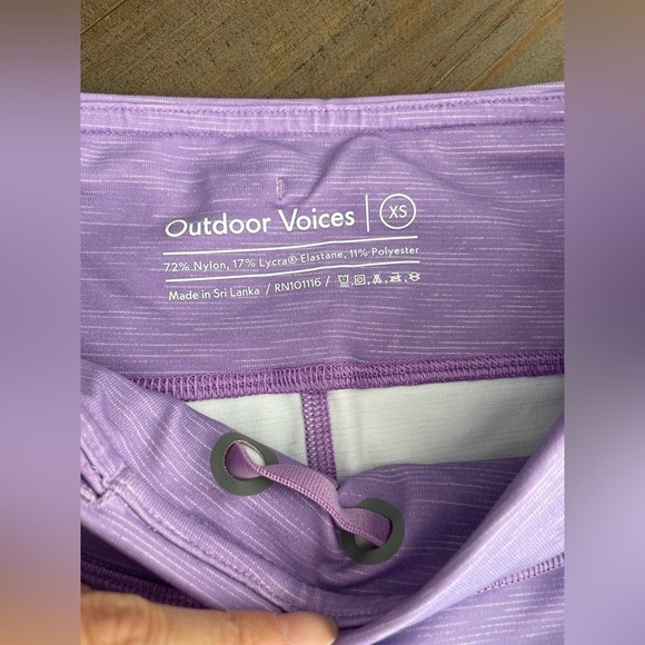 Outdoor Voices lavender leggings 7/8 NWOT - Picture 3 of 4